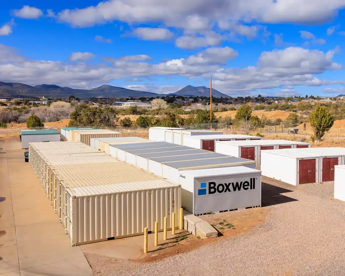 Drone View Rosedale Road Outdoor Self Storage Units